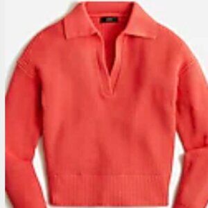 J.Crew Collared cotton beach sweater